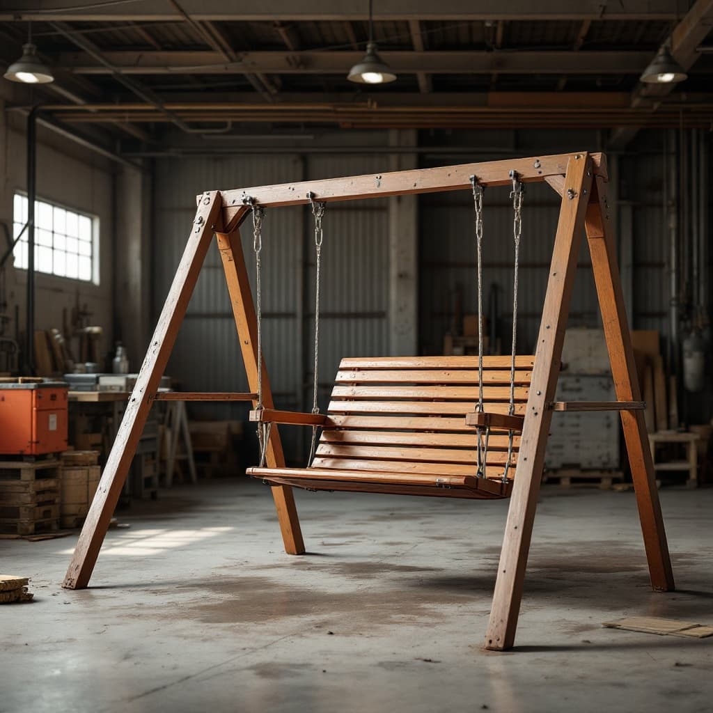 Steelhaul 14x11 ft Wooden Swing Set with Covered Fort