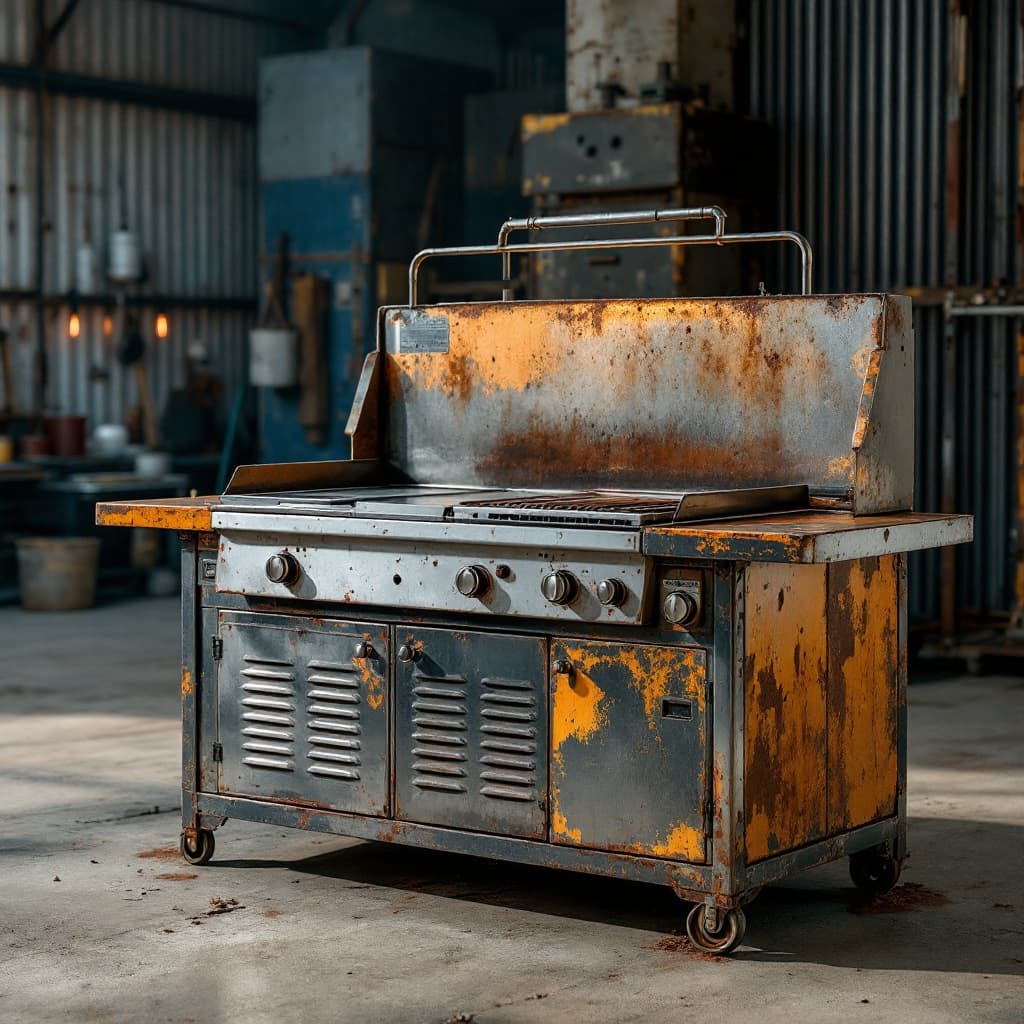 Steelhaul 4-Burner Griddle Cooking Station - 720 Sq In Cooking Area