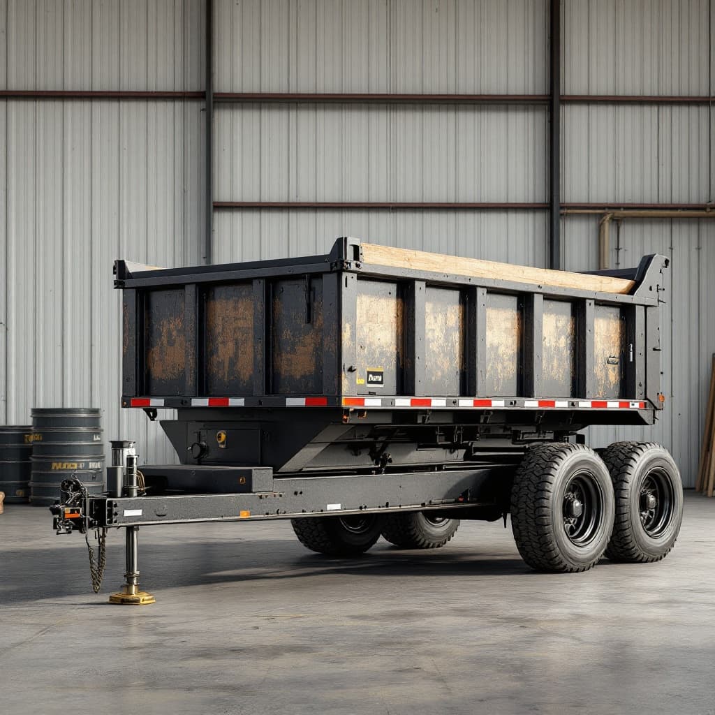 Steelhaul 7x16 Gooseneck Dump Trailer, 14,000 GVWR
