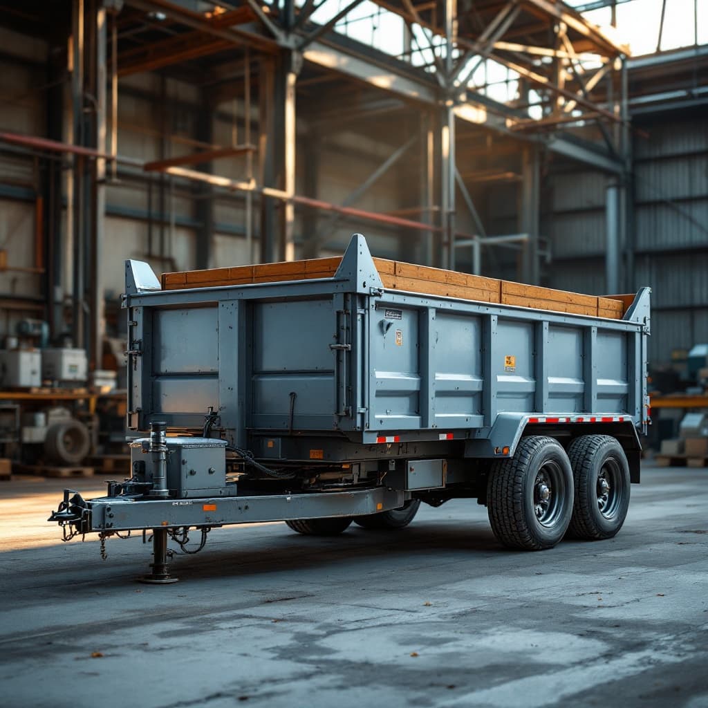Steelhaul 8x16 Dual-Tandem High-Side Dump Trailer, 22,000 GVWR