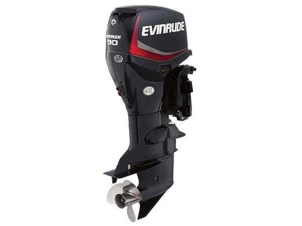 Pre-Owned 2018 Evinrude E-TEC 90 HP E90DPGL Graphite Outboard Motor