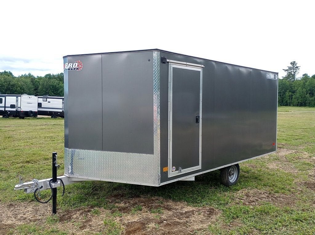 2022 Sno Pro Trailers 101ร12 Aluminum Hybrid 2.0 w/Tapered Ramp, Mats & Guides