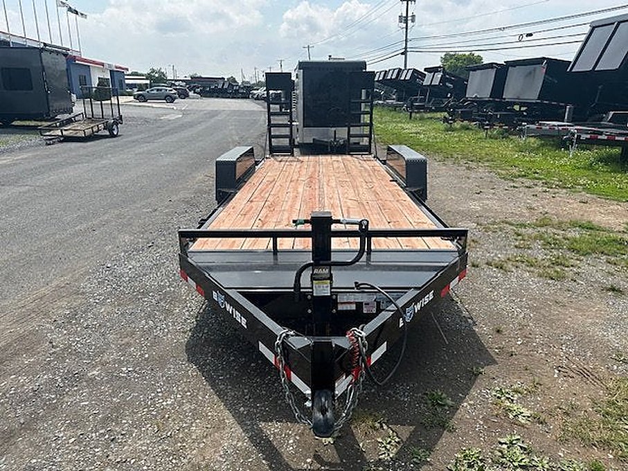 2024 BWise 7 x 18 Equipment Trailer โ Heavy Duty Ladder Ramps