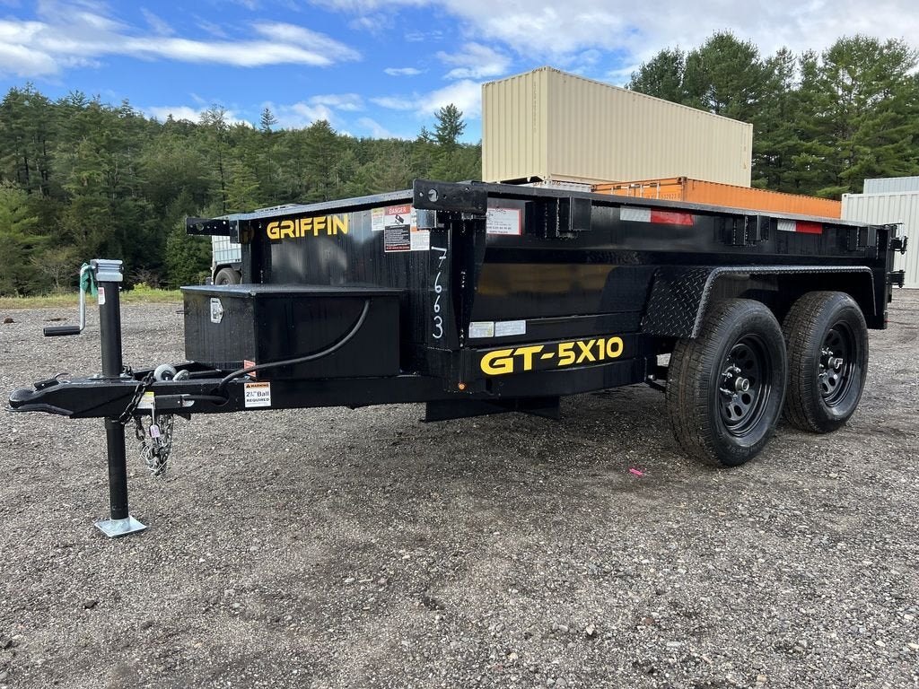 2024 Griffin Trailers 5ร10 7K Powder Coated Dump w/Barn Door Gate