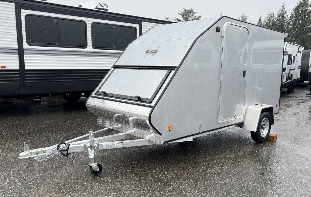 2024 Mission Trailers 60ร12 Aluminum Single Place Crossover w/Galvanized Package, Rear Canopy
