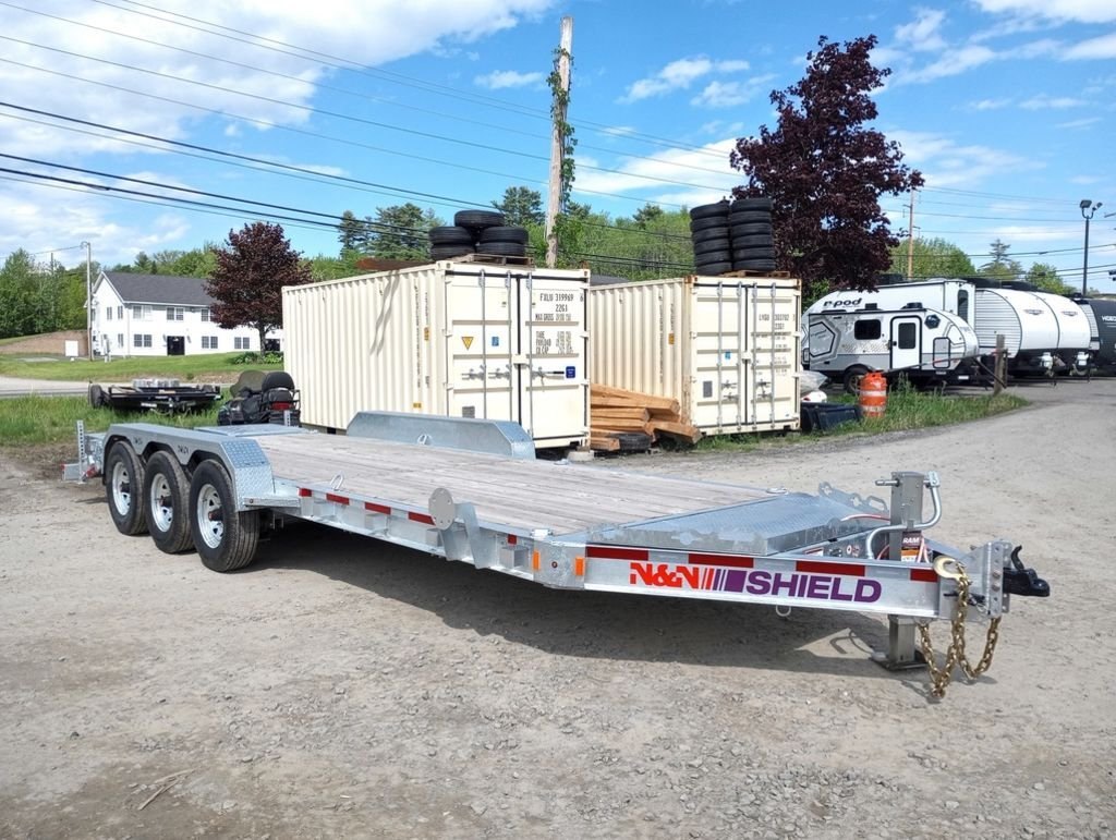 2024 N&N Trailers 7ร20+3 Galvanized 22.5K Lowpro Equipment Trailer w/HD Full Width Ramps