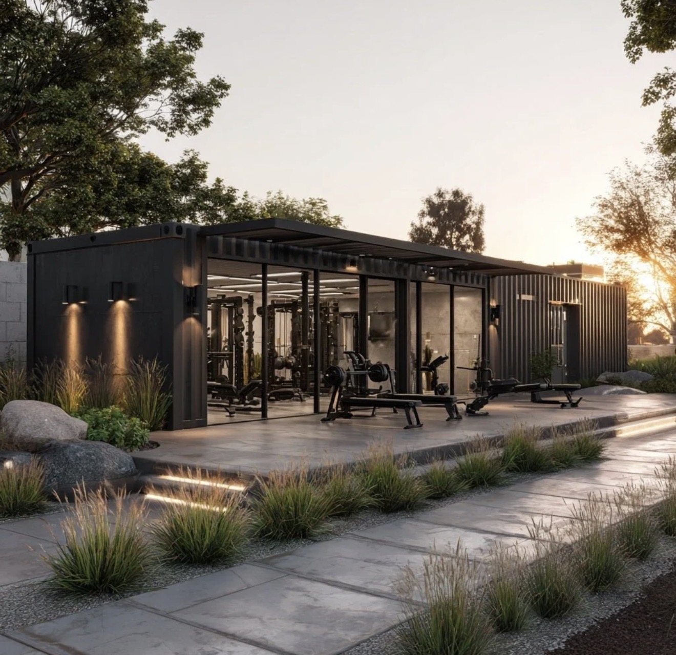 40ft Shipping Container Gym