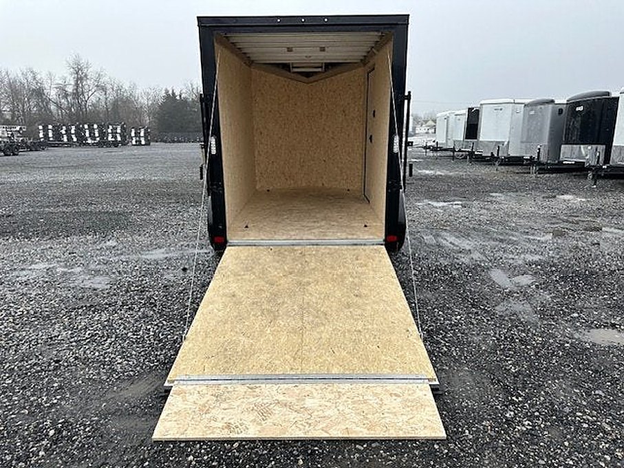 ATC 6 x 10 Aluminum Enclosed Cargo Trailer โ Black Trim