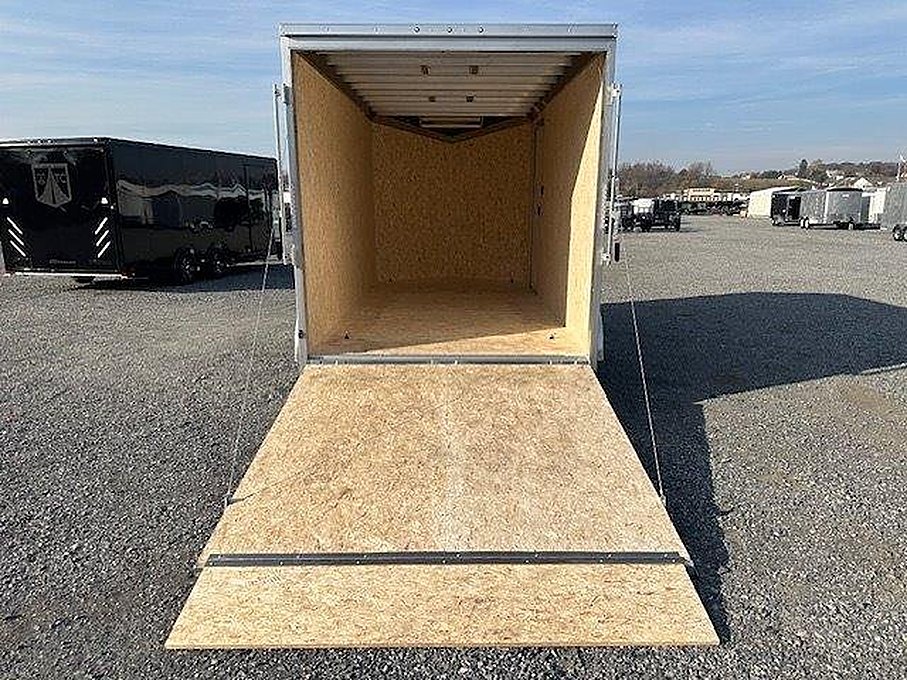 ATC 7 x 14 Enclosed Aluminum V-Nose Trailer โ Aluminum Wheels