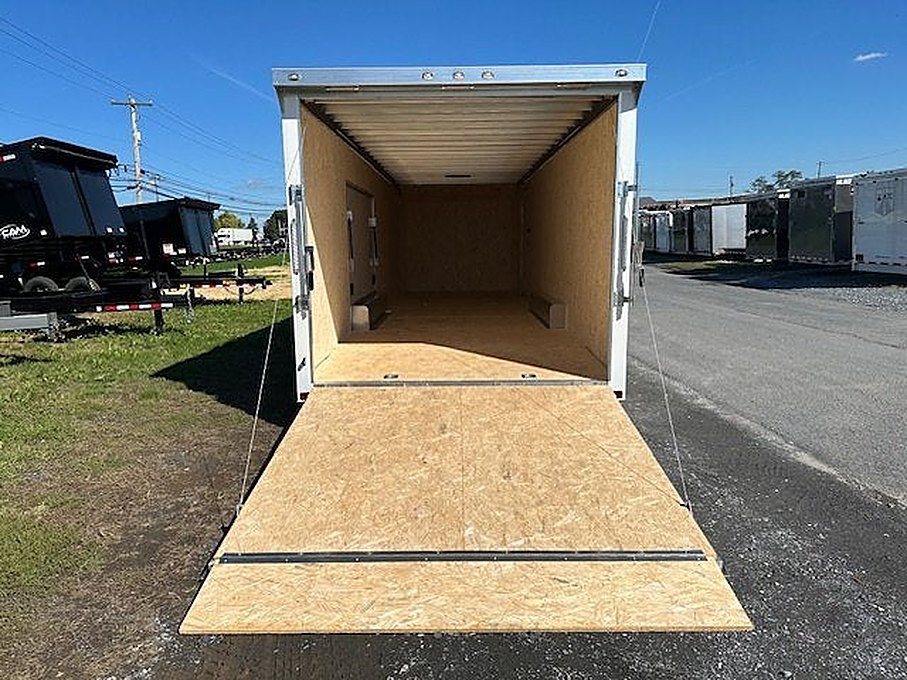 ATC 8.5 x 28 Enclosed Aluminum Car Trailer โ Rear Spoiler