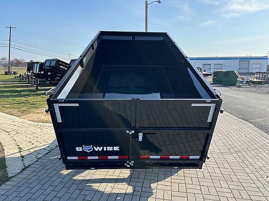 BWise 7 x 14 High Side Dump Trailer โ Barn Doors