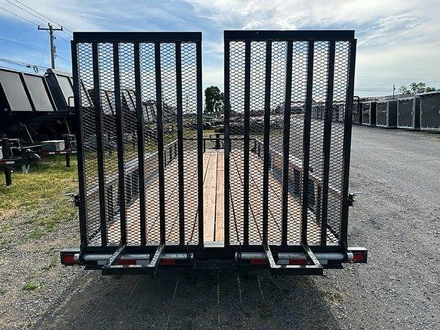 BWise 7 x 20 Equipment Trailer โ Split Landscape Ramp