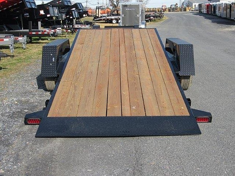 BWise 7 x 20 Low Profile Split-Tilt Equipment Trailer โ Gravity Tilt