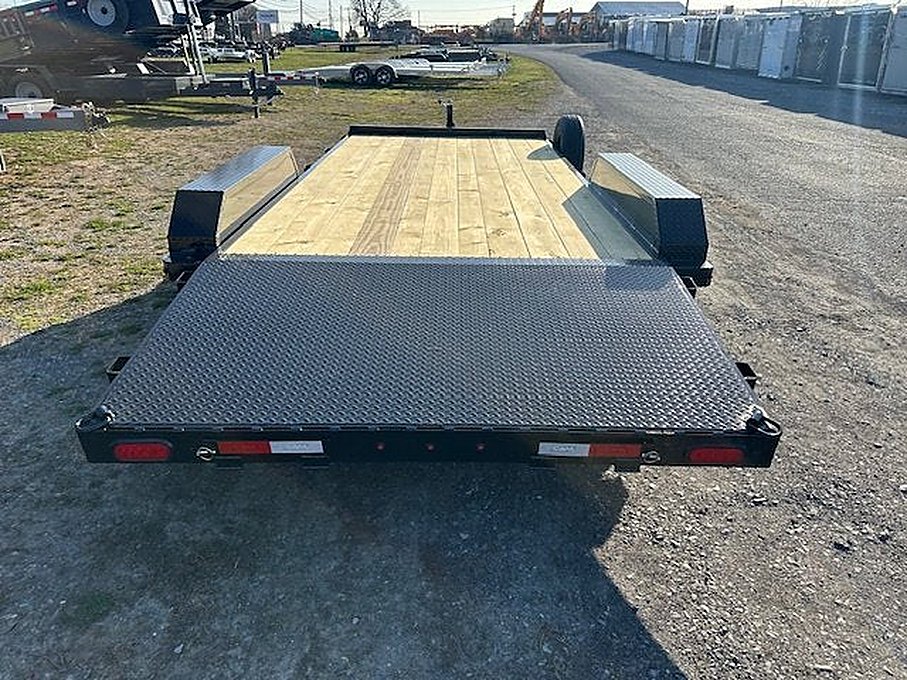 CAM Superline 7 x 18 Open Car Hauler โ Slide Out Ramps