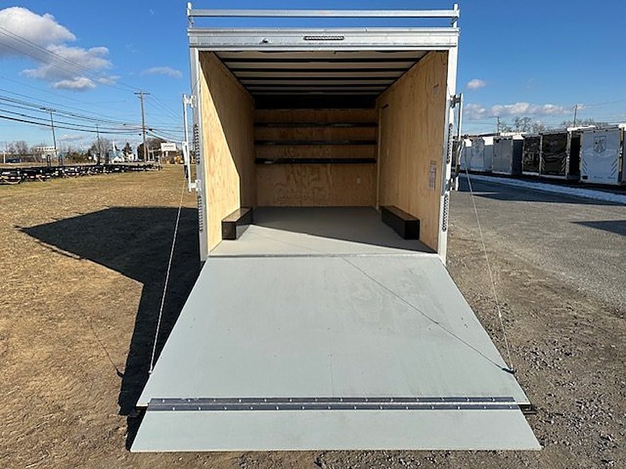 Car Mate 8.5 x 16 Enclosed Contractor Trailer โ Ramp Door