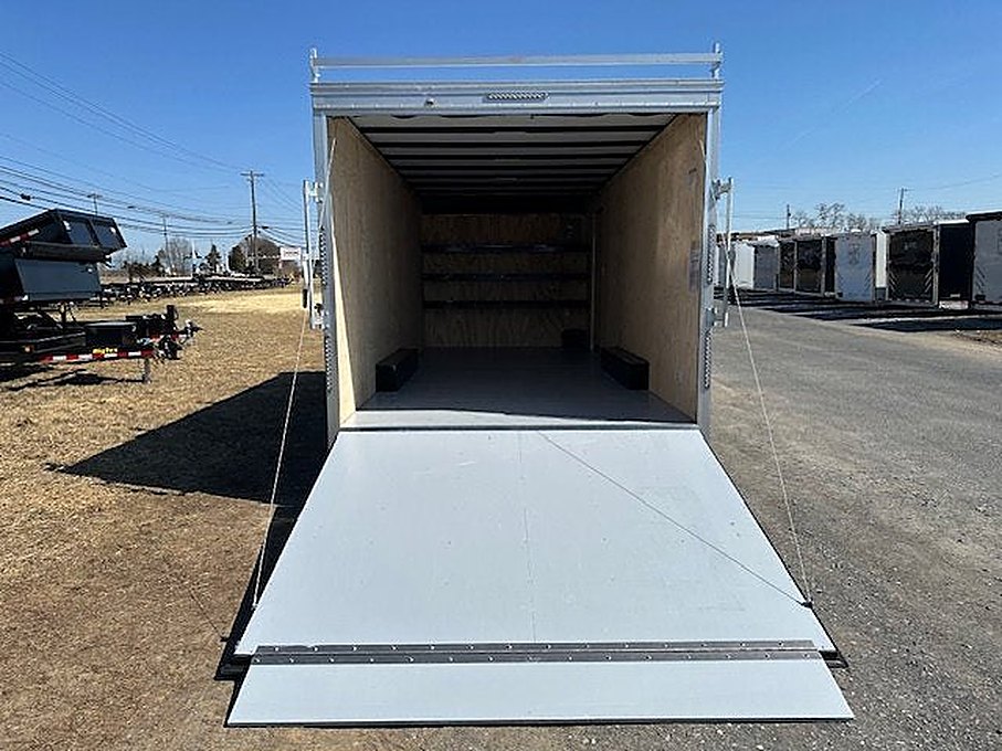 Car Mate 8.5 x 20 Enclosed Cargo Trailer โ Contractor Ramp Door