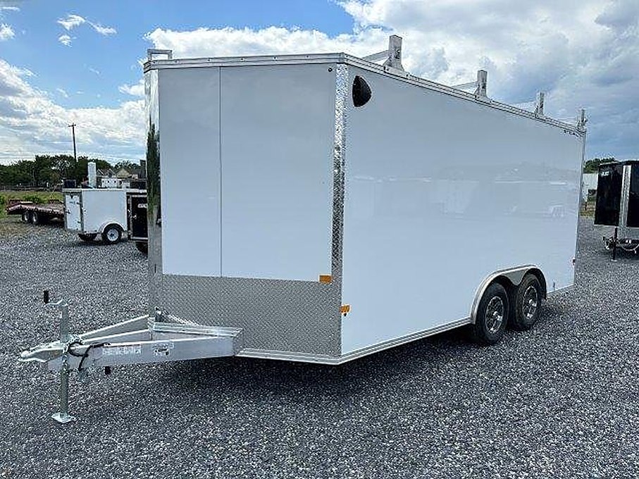 Cargo Pro 8.5 x 16 Aluminum Enclosed V-Nose Trailer โ 10K GVW Upgrade
