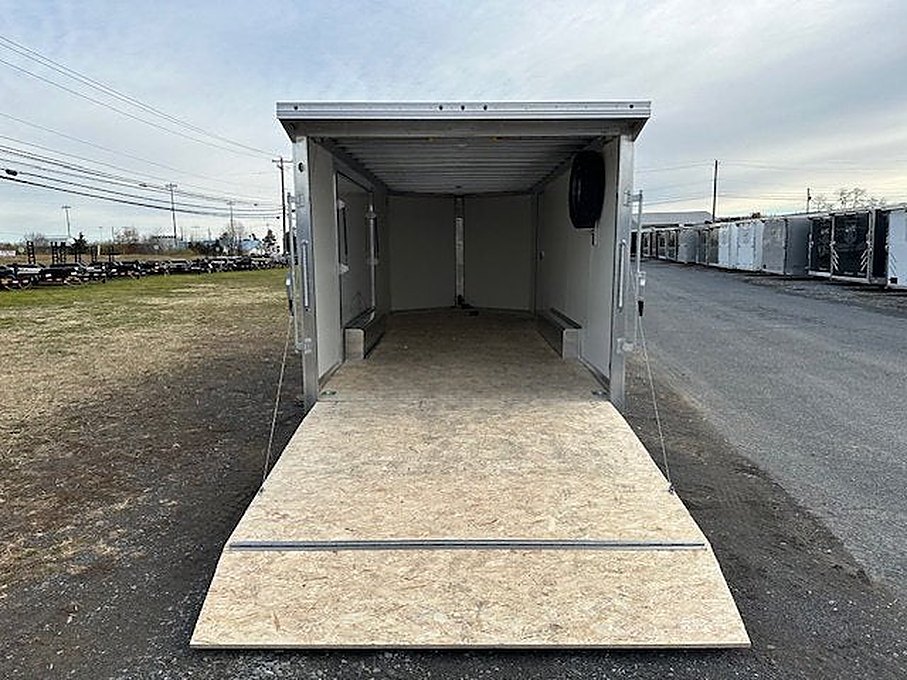 Cargo Pro 8.5 x 20 Aluminum V-Nose Car Hauler โ Escape Door