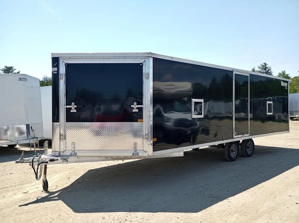 Mission Trailers 101ร22 Aluminum 4-Place Drive In/Out Deckover w/Galvanized Package