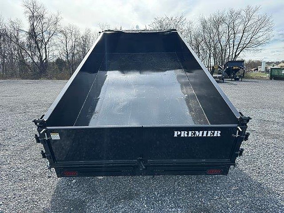 Premier 6 x 12 Low Profile Dump Trailer โ Ladder Ramps