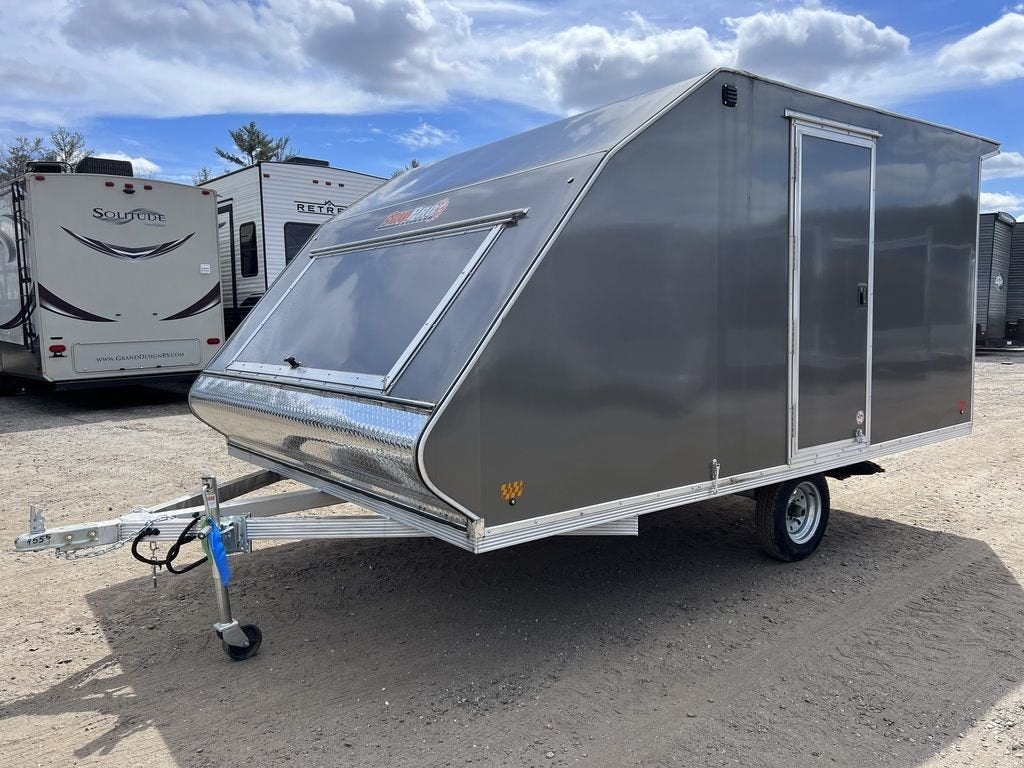 Sno Pro 101ร12 Aluminum 2-Place Snowmobile Trailer w/Galvanized Package
