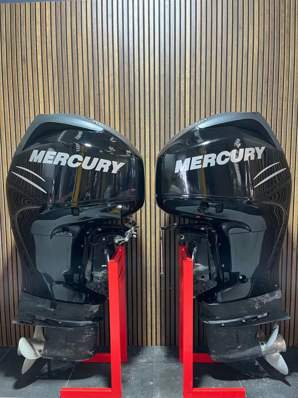 Pre-Owned Twin Mercury 150 HP Verado Outboard Motor